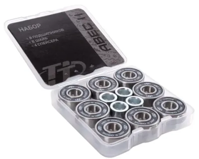 Подшипники Tech Team ABEC-11, 8 шт.+8 шайб+4 спейсера.