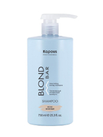Kapous Professional Blond Bar Шампунь оттеночный, Розовый, питательный, для оттенков блонд, 750 мл