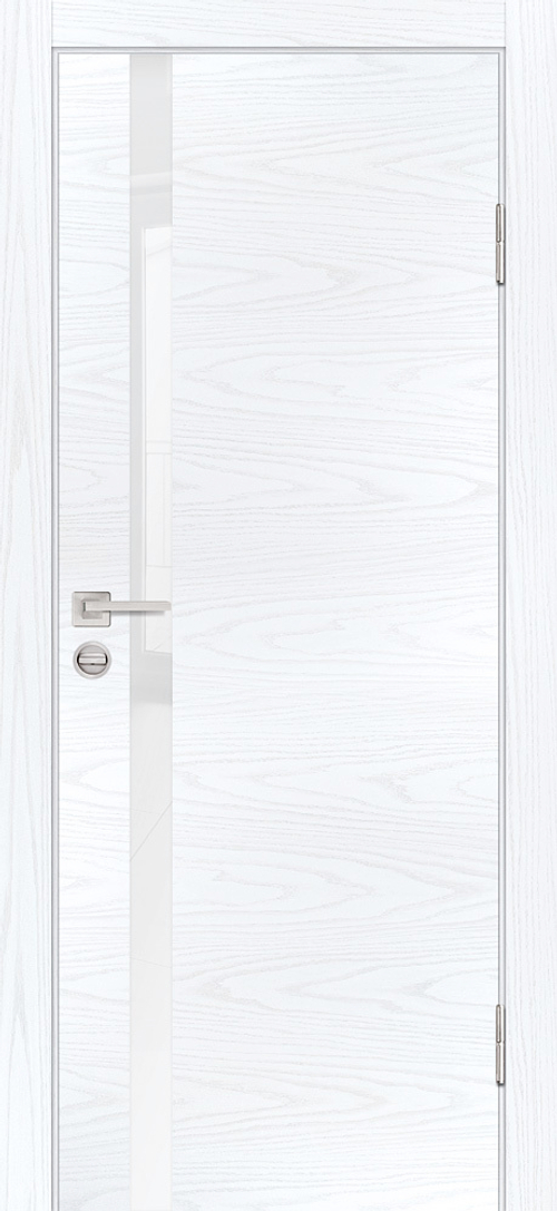 Дверь P-8 / Цвет Дуб скай белый / белоснежный лакобель / Двери PROFILO PORTE
