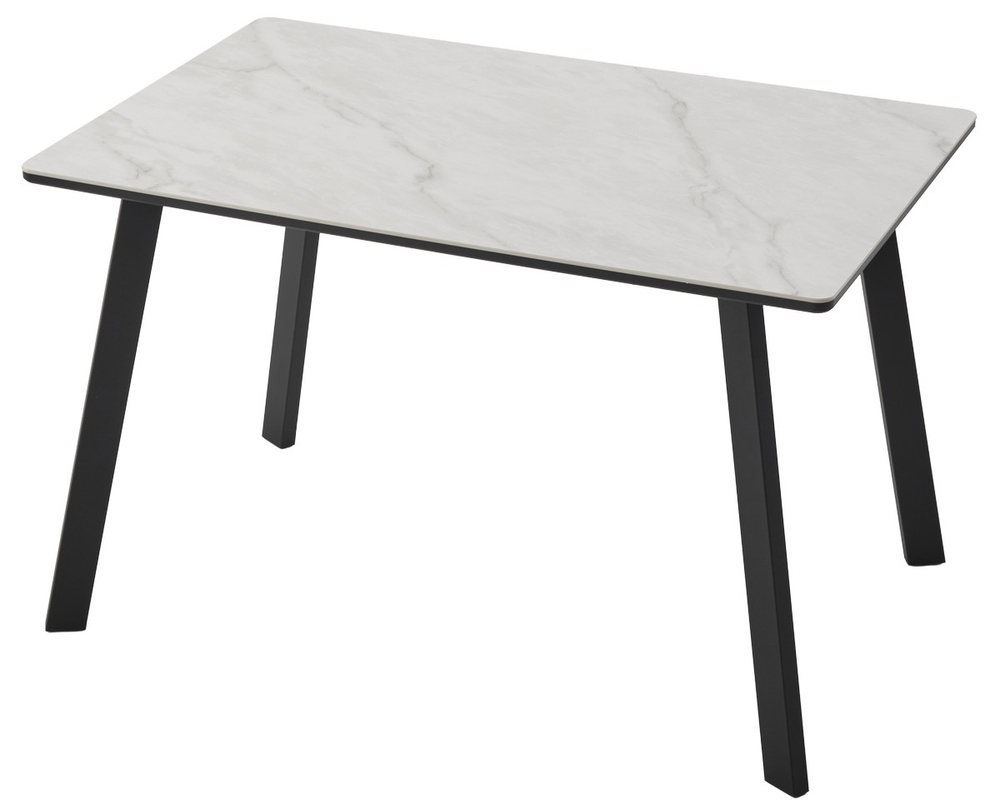 Стол М-City DISAUR Тик Так 120 Оникс, керамика, Черный каркас