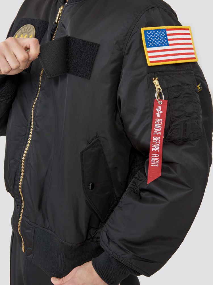 Куртка бомбер Alpha Industries MA-1 Flex Black (Черная)