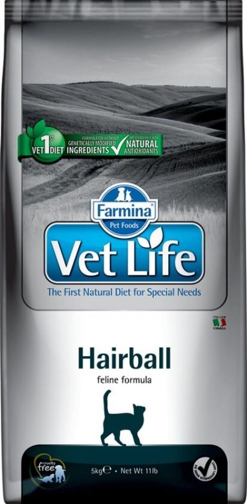 Сухой корм Farmina HAIRBALL для выведения шерсти 10 кг