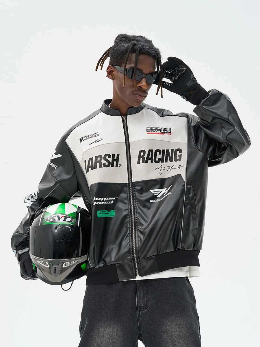 Куртка HARSHandCRUEL "Racing" V2 Leather Jacket