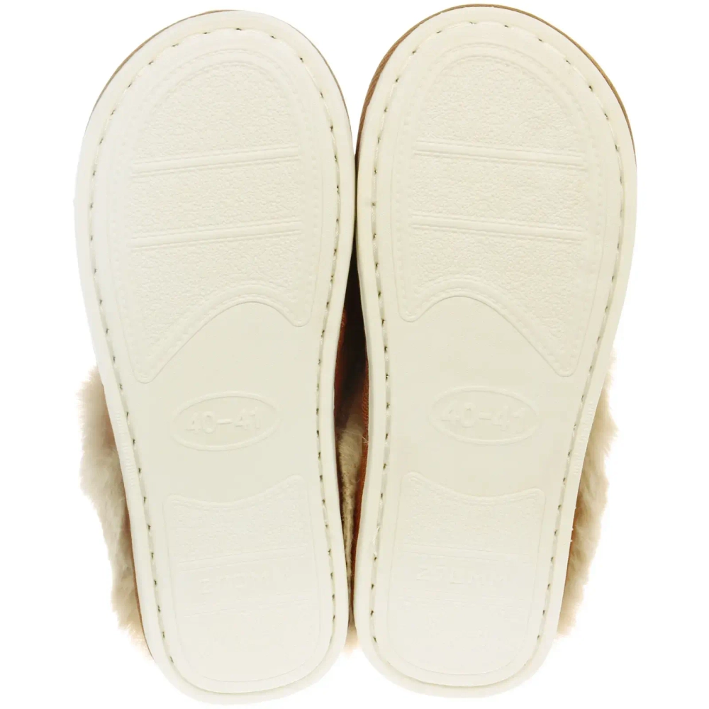 Тапочки женские домашние «IRIS», цвет капучино, р-р 40/41