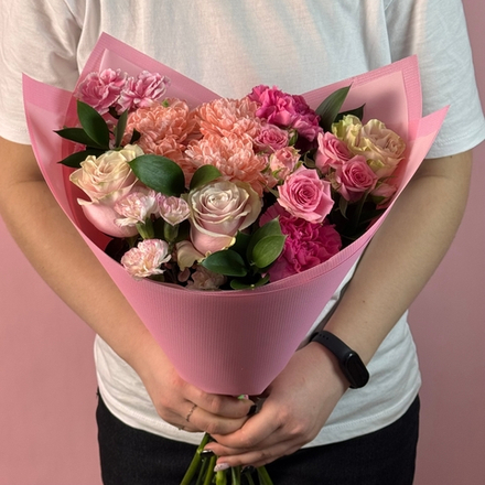 СБУКЕТ 17702 «РОЗОВЫЙ БАРХАТ»