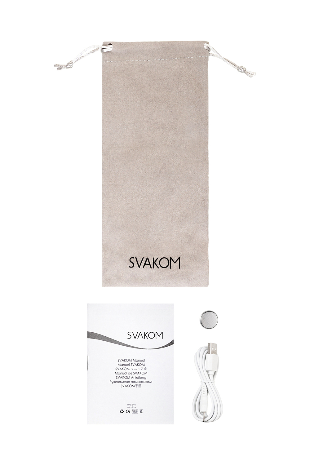 Анальная втулка Svakom Primo с подогревом черная 12 см