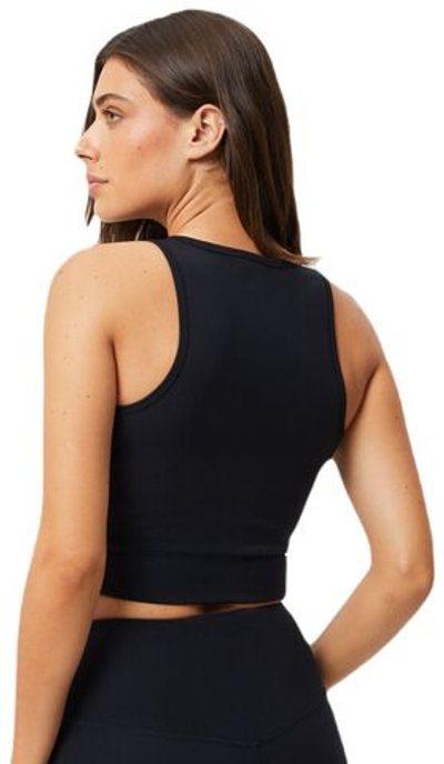 Женский топ теннисный Björn Borg Studio Cross Tank - black beauty