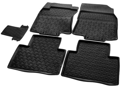 Коврики в салон автомобиля Rival для Nissan X-Trail T32 2015-2018 2018-н.в., литьевой полиуретан, 5 частей, 64109001