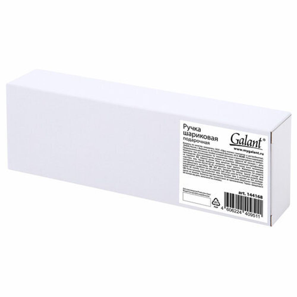 Ручка подарочная шариковая GALANT "Ricardo", корпус темно-синий, детали серебро, узел 0,7 мм, линия письма 0,5 мм, синяя, 144168