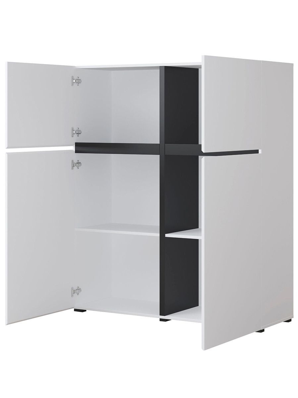 Комод высокий Лайн 4дв Н1390х1194х400