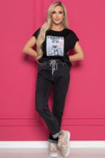 Джинсы "Вечерняя прогулка" (графит) Б8544 LT Collection