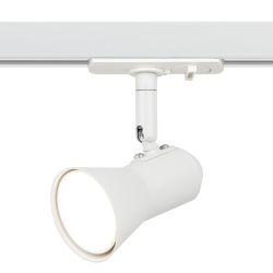 Трековый светильник однофазный ЭРА Taper TR37-GU10 WH под лампу GU10 белый