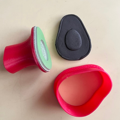 Штамп с вырубкой «Авокадо»