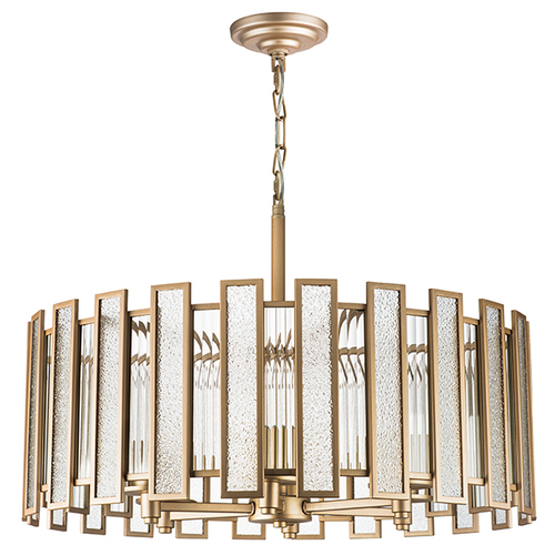 712062 Люстра AGAVE 6х40W E27 ШАМПАНЬ/ПРОЗРАЧНЫЙ