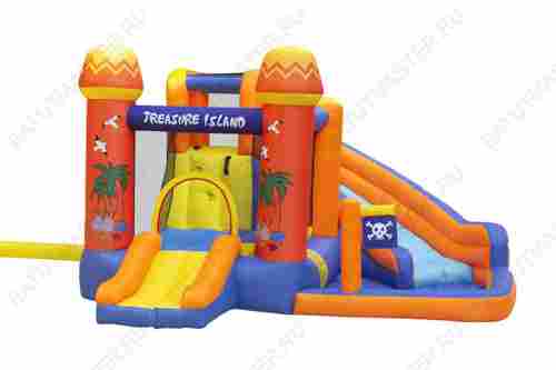 Батут для дачи, распродажа "Пляж" 3,85*2,93*1,98 м