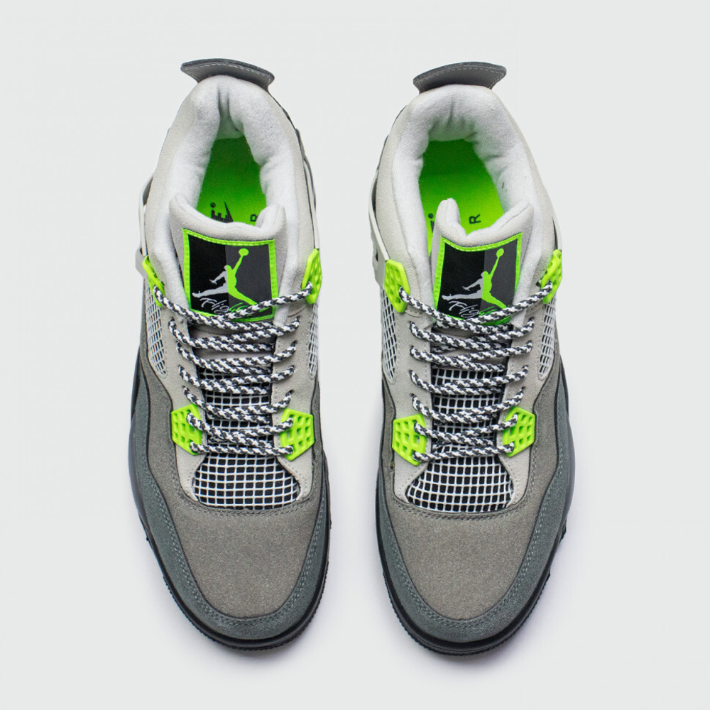 кроссовки Air Jordan 4 Retro Cool Grey / Volt
