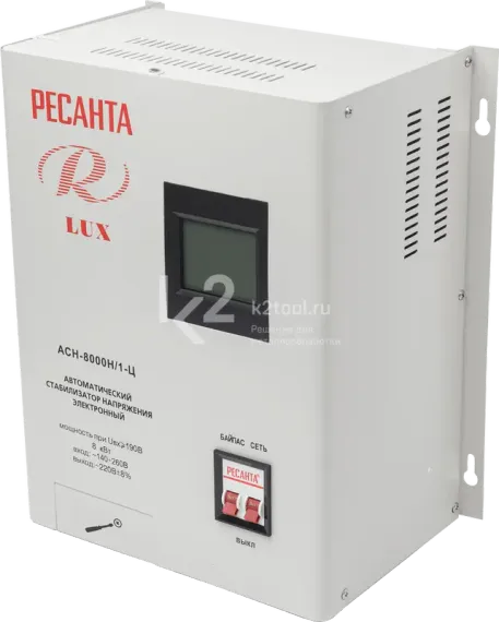Стабилизатор напряжения Ресанта АСН-8000Н/1-Ц LUX