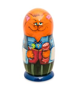Народные промыслы МР-24/ 04-C Матрешка 5м «Кот»