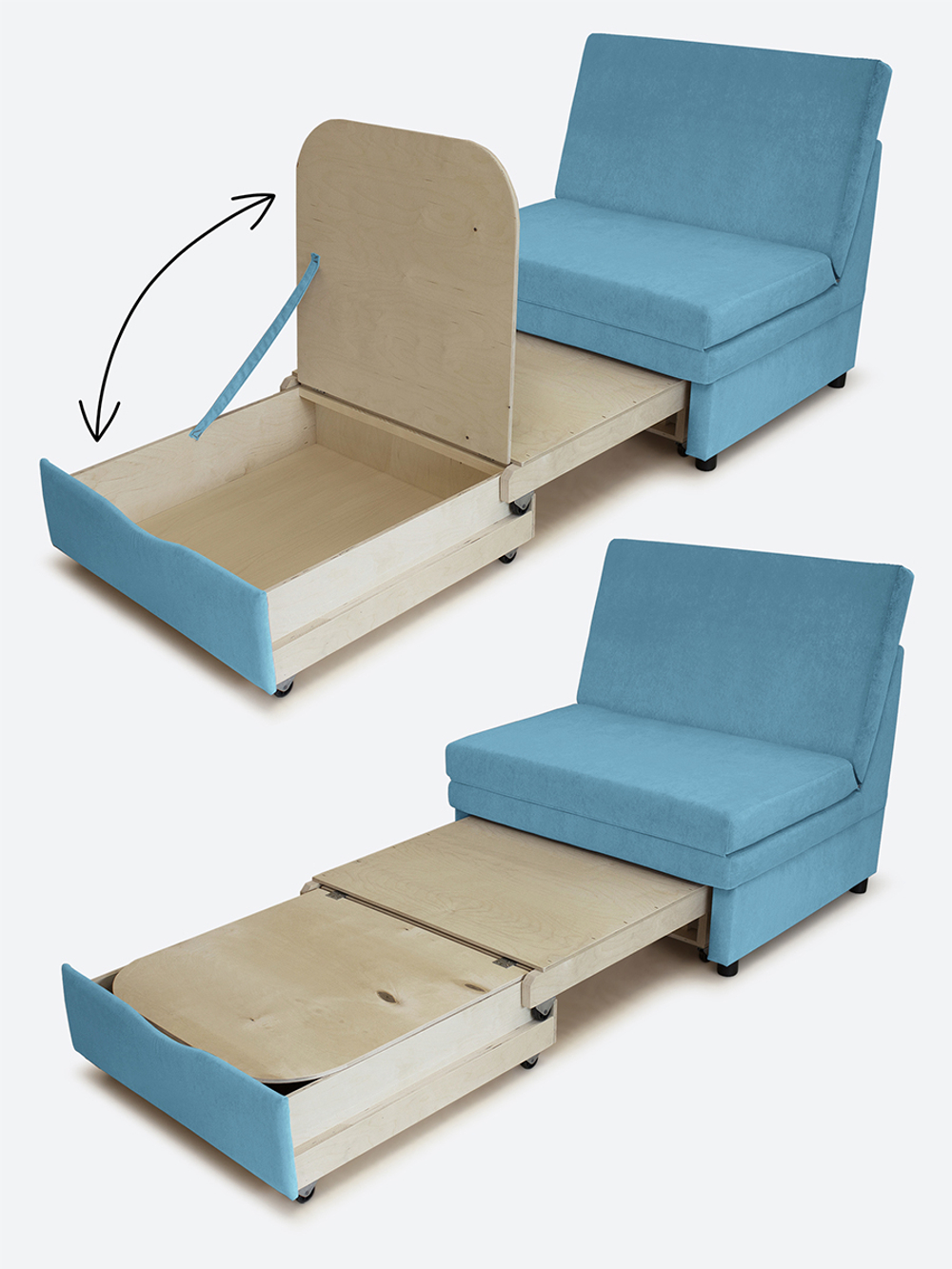 Кресло-кровать "Экономик" 90 см