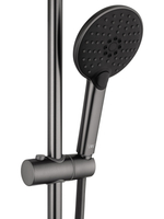 Смеситель для ванны с душевым гарнитуром WONZON & WOGHAND ALFA, Темный графит (WW-AE3201-BGG)