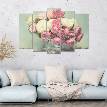 Интерьерная картина в технике цифровой печати. АРТ 016 Пионы