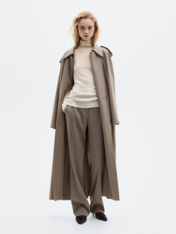 Massimo Dutti Водолазка из 100% кашемира - Limited Edition, натуральный/кремовый