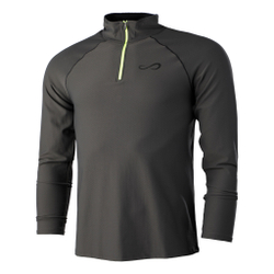 Мужское теннисное поло Endless Epic Zip Long Sleeve Men - Anthracite