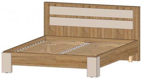 Ленора Кровать 1600 Дуб вотан / Кашемир