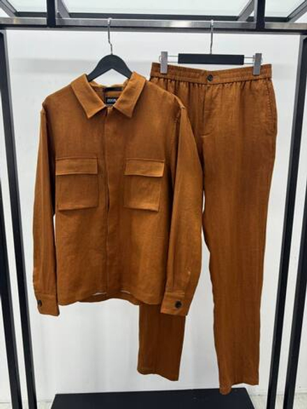 Льняной костюм Zegna