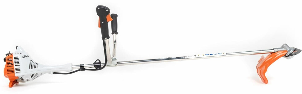 Триммер STIHL FS55 GBS, бензиновый, 2MIX 2х-тактн 0,75кВт 1л.с T-образная, лямка, нож, без катушки