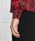 Сатиновая рубашка Liu Jo - бордовый(MF3331 T5958)