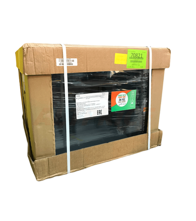 Шкаф настенный ECOline 19" 7U 600х600 дверь стекло