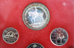 Набор монет Канады 1973 год, в кожаном футляре (Серебро, никель, бронза). PROOF