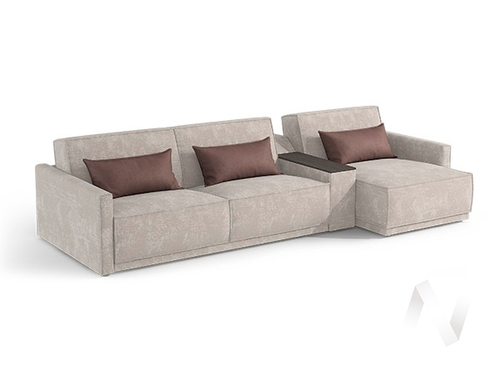 Диван угловой Лофт ДУ НПБ (велюр молочный)