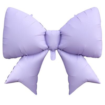 Фольгированный шар-фигура «Бант» в лавандовом цвете, сатин, 99 см