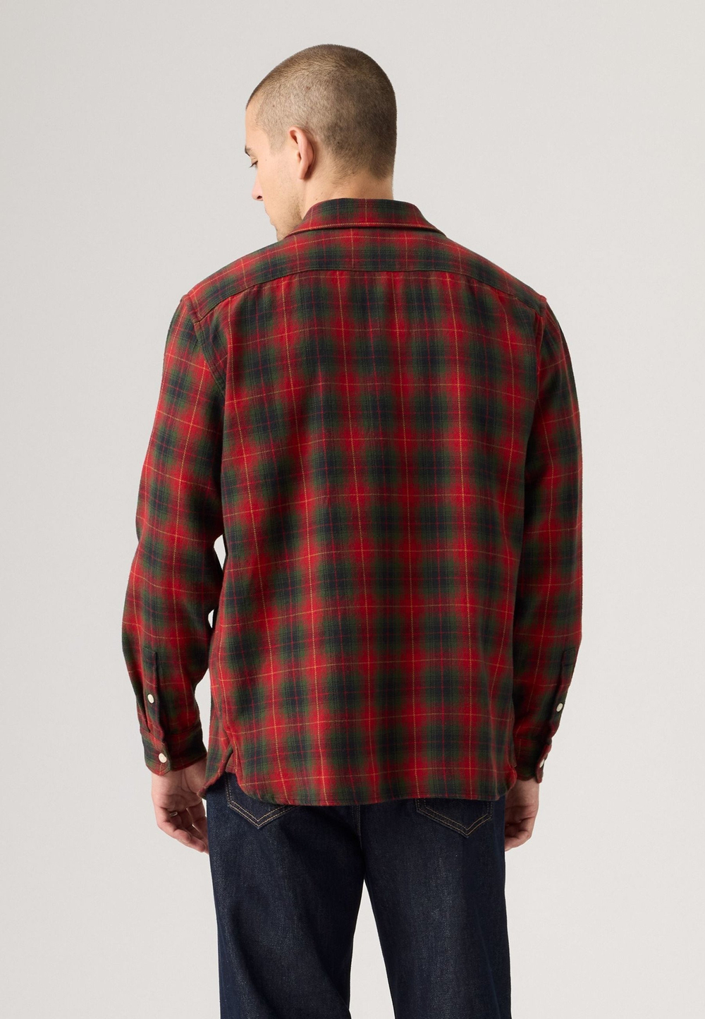Рубашка мужская LEVI'S JACKSON WORKER CALVIN PLAID RHYTHMIC RED