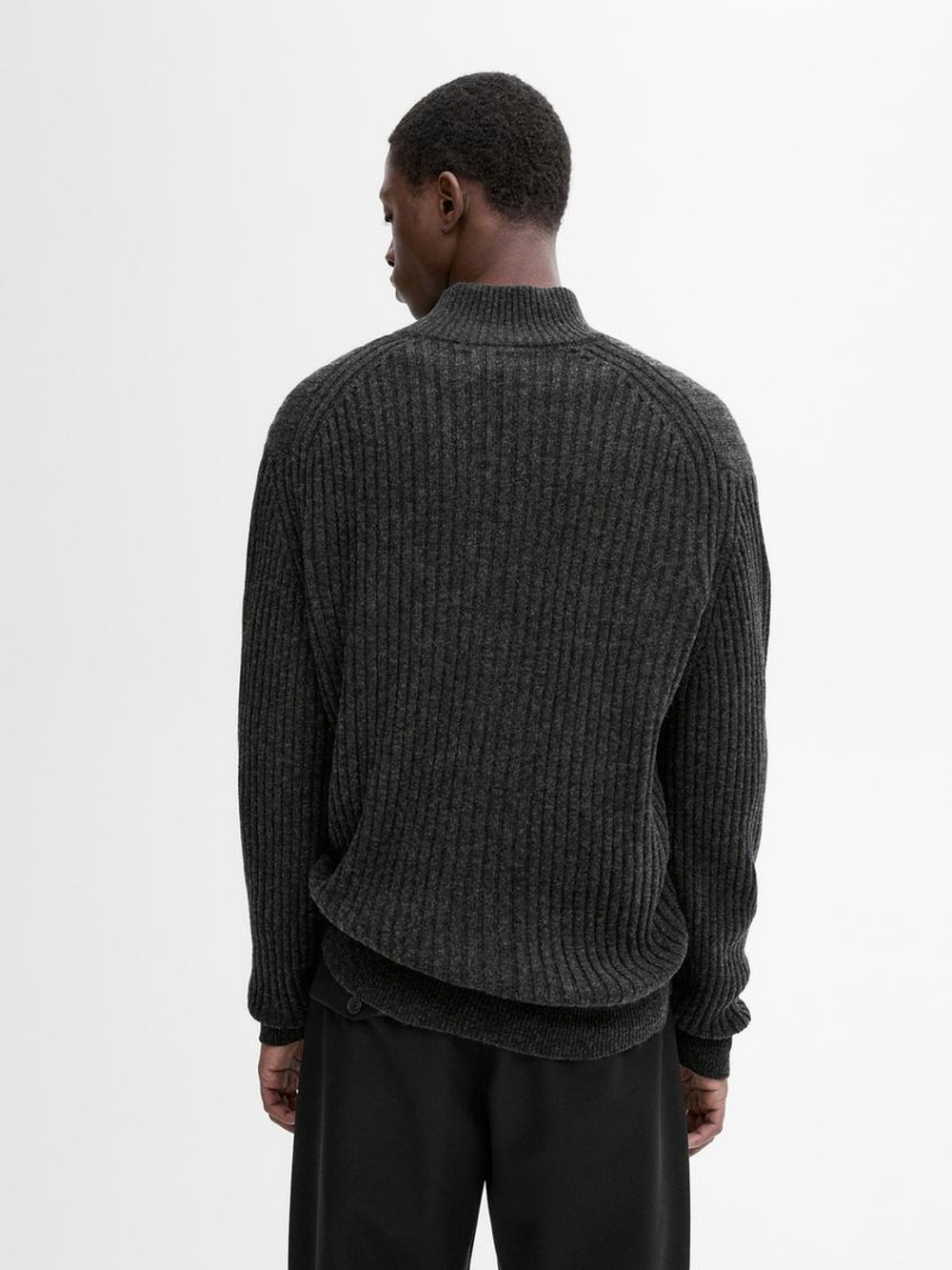 Massimo Dutti Свитер из смесовой шести, маренго