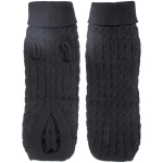 Кофта - свитер для мелких пород собак и кошек «BRO Style», косички, цвет черный, р L