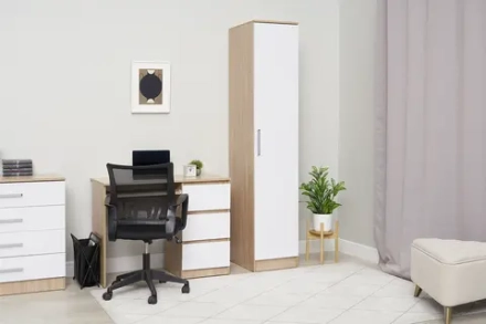 Пенал Мартина белый / дуб сонома