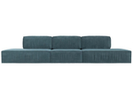 Диван прямой Прага лофт лонг, Бирюзовый, Велюр, 116661