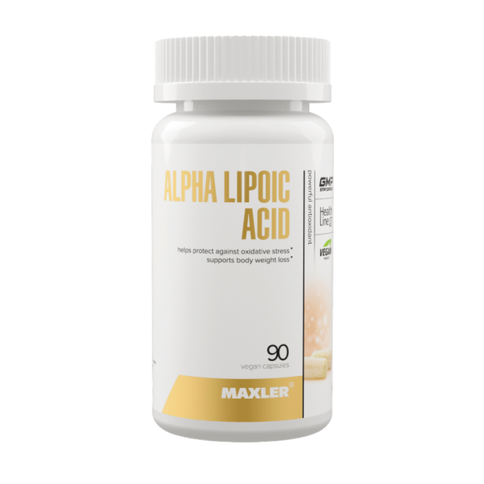 Альфа-Липоевая кислота, Alpha Lipolic Acid, Maxler, 90 вегетарианских капсул