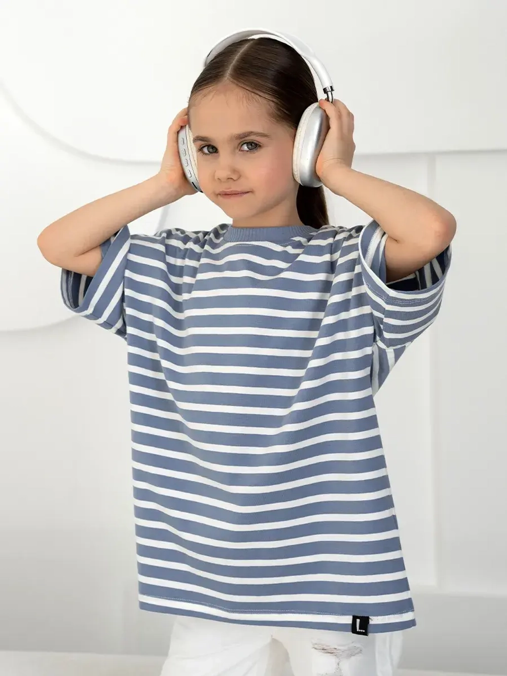 Футболка для девочки в полоску