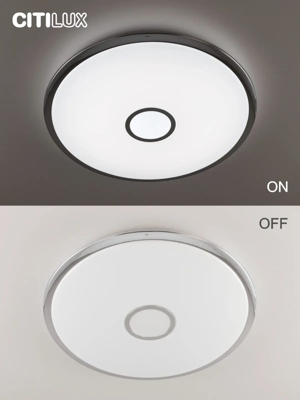 Citilux Старлайт Смарт CL703A100G Умная люстра Хром