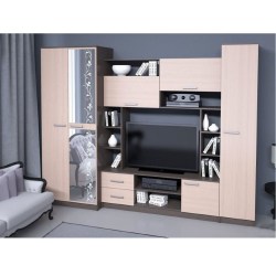 Стенка в гостиную Флора, венге