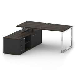 Шифт Стол руководителя с опорной греденцией, левый SK.SRG-180 (L)  1800*1800*75