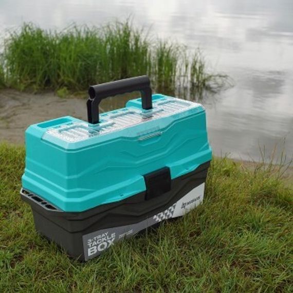 Ящик для снастей NISUS Tackle Box трехполочный бирюзовый (N-TB-3-Т)