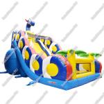 Батут-горка "Дракон синий", 10*5*8 м