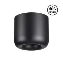 359440 OVER NT24 320 черный Светильник накладной влагозащищённый IP44 LED 10W 220-240V 3000K 650Лм LISSE
