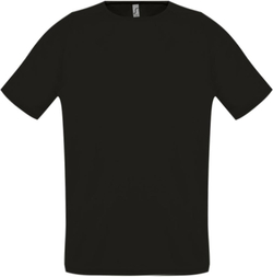 Футболка унисекс Sporty 140, черная