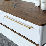 Подвесной туалетный столик консоль Royal 5210 эко (Дуб Веллингтон-р.золото)